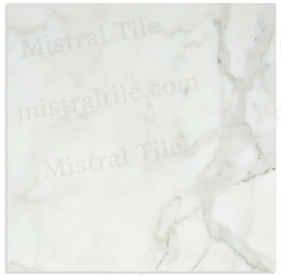 12x12 Luxury Honed Italian Calacatta Gold Marble Tile