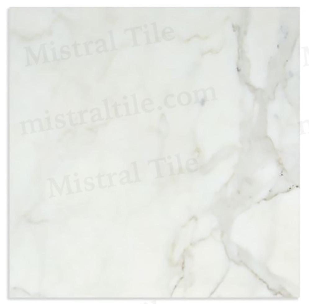 12x12 Polished Italian Calacatta Gold Marble Tile version 3