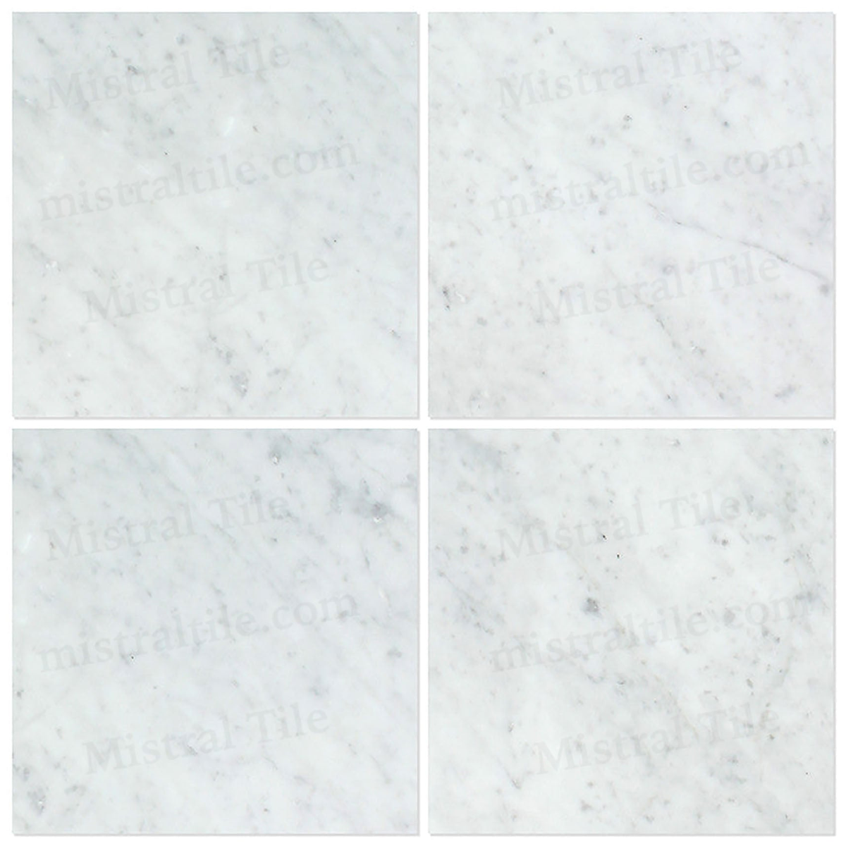 12x12 Honed Bianco Carrara Marble Tile Installed idea