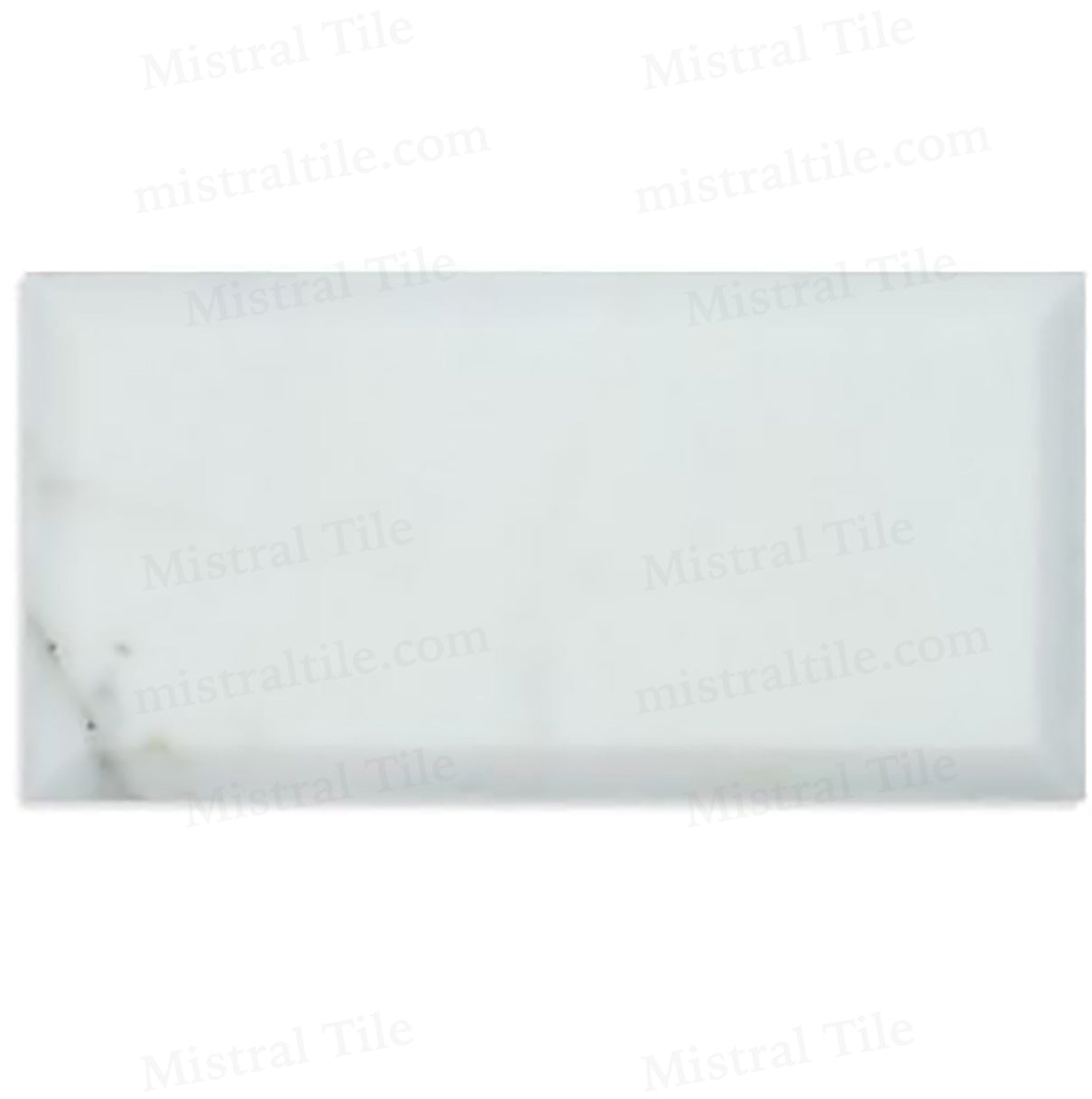 3x6 Honed Deep Beveled Calacatta Gold Marble Tile Variation 1