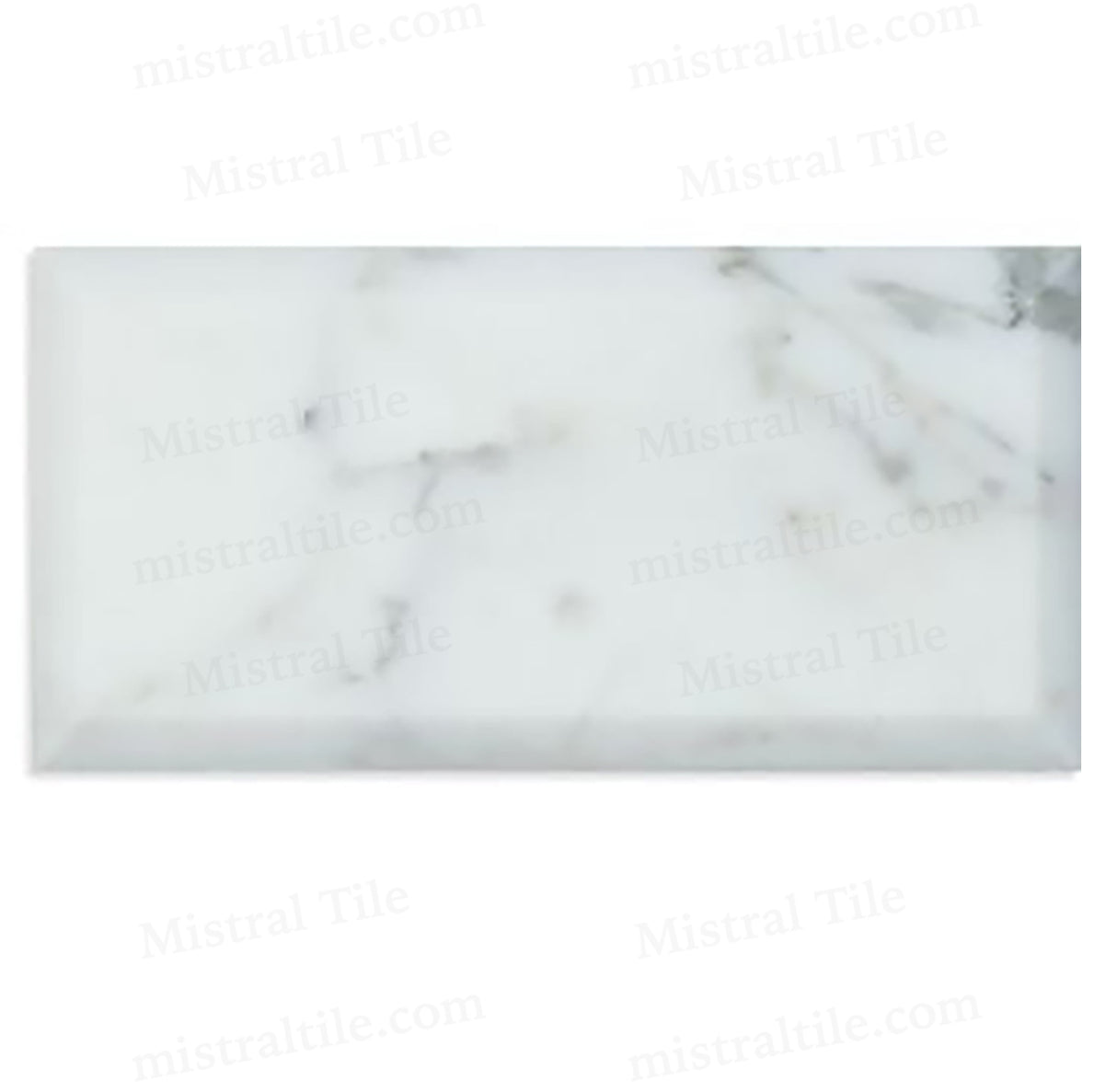 3x6 Honed Deep Beveled Calacatta Gold Marble Tile Variation 5