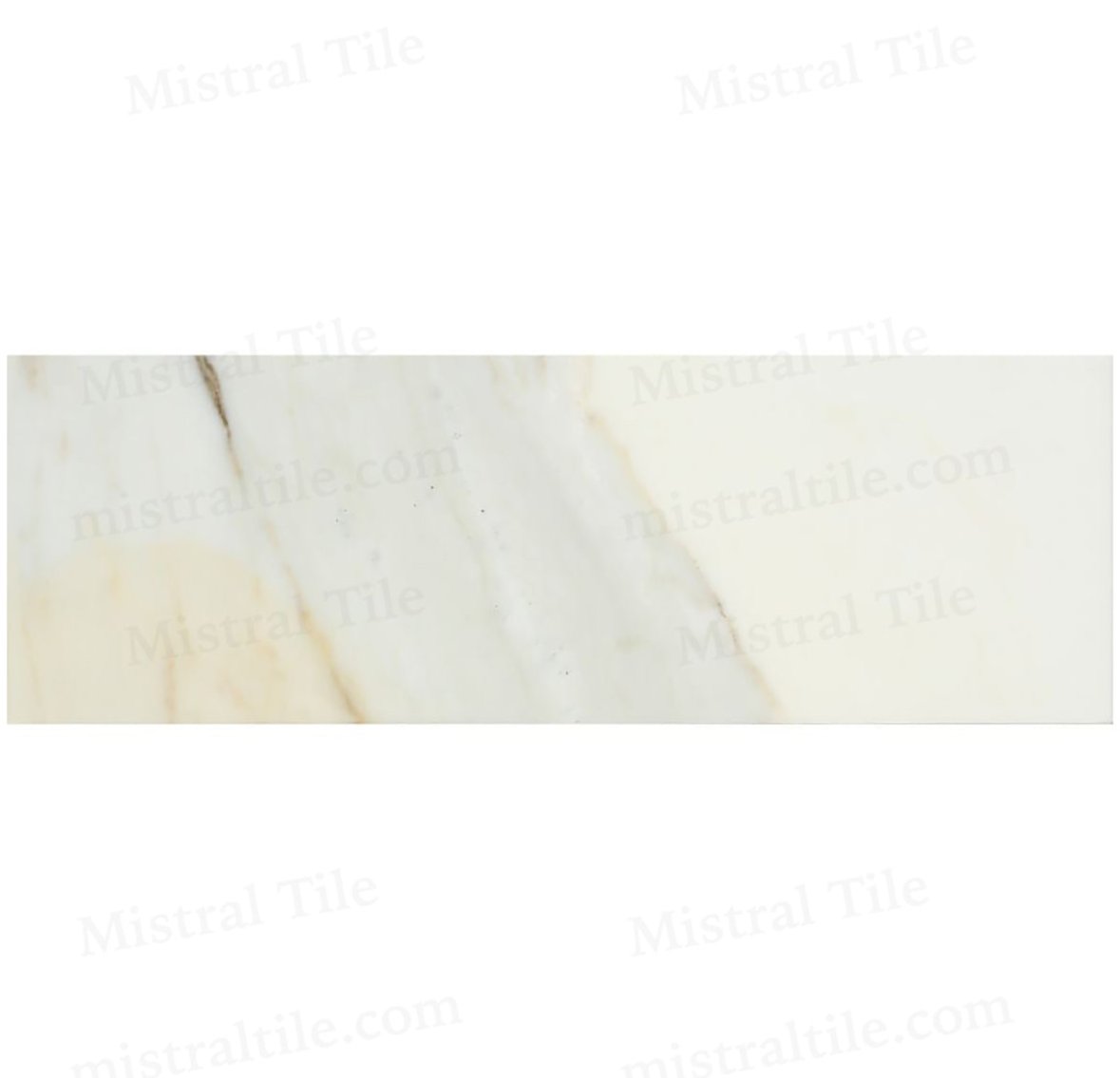 4x12 Honed Italian Calacatta Gold Marble Tile
