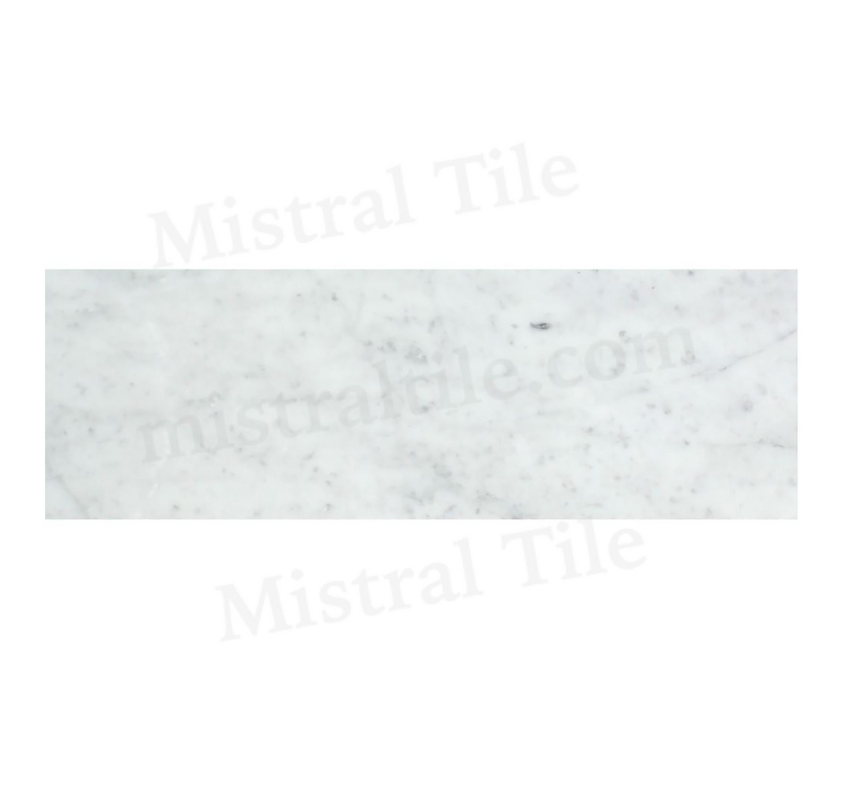 Bianco Carrara Marble 4x12 Polished Rectangular Tile