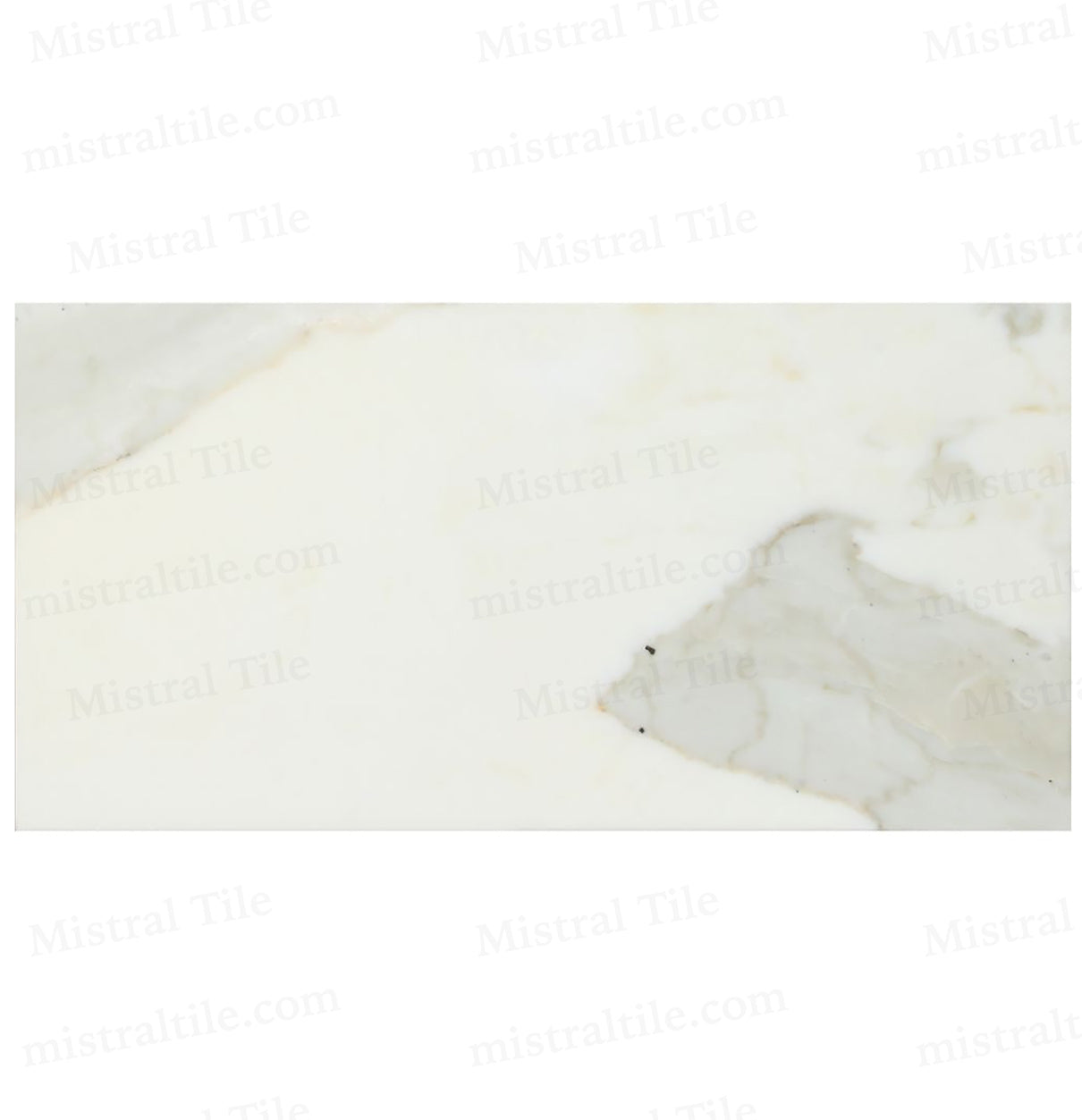 6x12 Honed Italian Calacatta Gold Marble Tile
