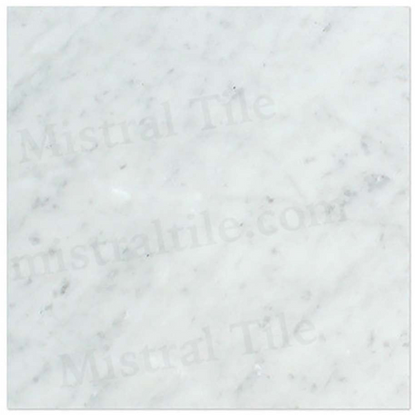 18x18 Honed Bianco Carrara Marble Selection 3