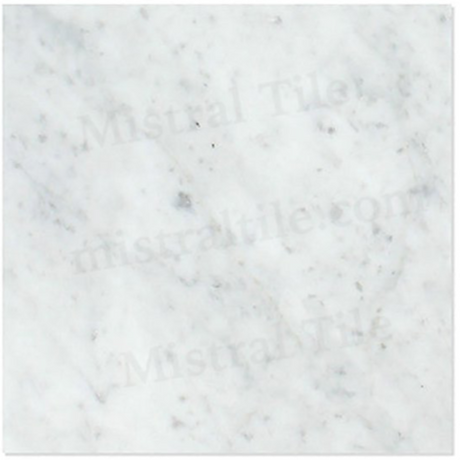 18x18 Honed Bianco Carrara Marble Tiles Selection 1