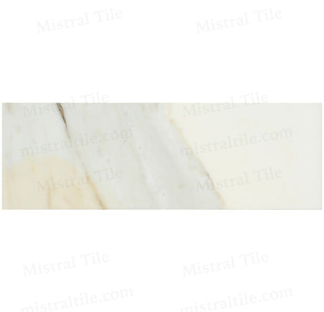 4x12 Honed Italian Calacatta Gold Marble Tile